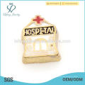 2015 New Design Letter HOSPITAL schwimmende Charms für Living Glass Floating Lockets